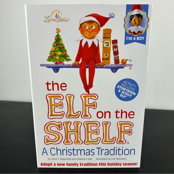 Lumistella Other - The Elf On The Shelf A Christmas Tradition Brown Skin/Brown Eyed Boy W/Storybook